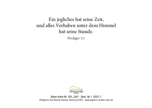 Preview: Alster-Karte Nr. 109 Zeit