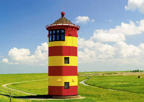 Preview: Alster-Karte Nr. 118: Leuchtturm mit Texteindruck