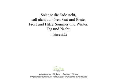 Preview: Alster-Karte Nr. 123: Frost