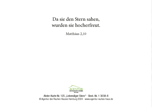 Preview: Alster-Karte Nr. 125: Lebendiger Stern
