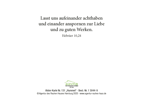 Preview: Alster-Karte Nr. 131: Hummel