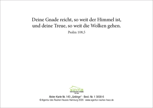 Alster-Karte Nr. 143: Gebirge