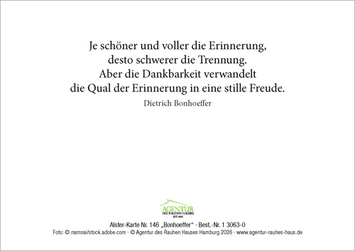 Preview: Alster-Karte Nr. 146: Bonhoeffer