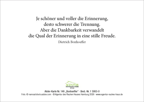 Alster-Karte Nr. 146: Bonhoeffer