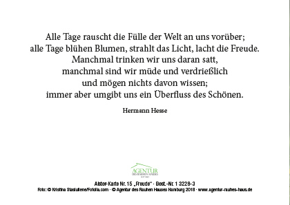 Preview: Alster-Karte Nr. 15: Freude