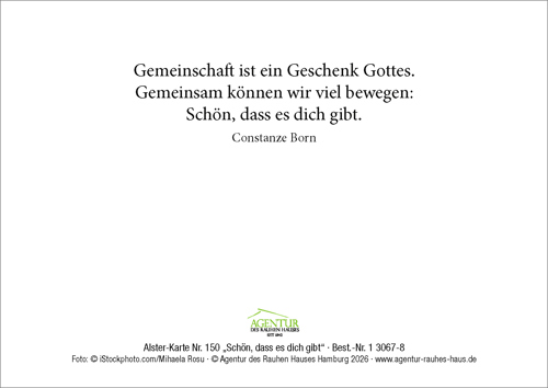 Preview: Alster-Karte Nr. 150: Schön, dass es dich gibt