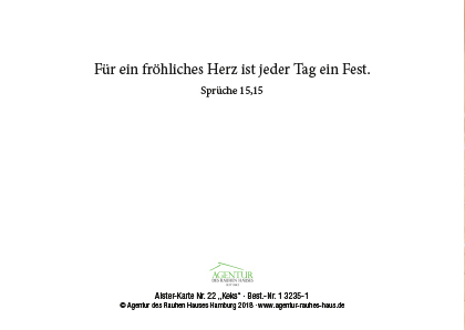 Preview: Alster-Karte Nr. 22: Keks Spr 15,15
