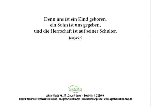 Preview: Alster-Karte Nr. 37: Geburt Jesu