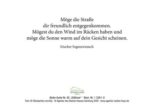 Preview: Alster-Karte Nr. 48: Oldtimer mit Texteindruck