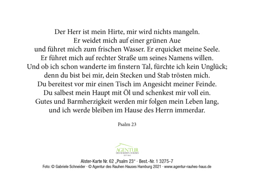 Preview: Alster-Karte Nr. 62: Psalm 23