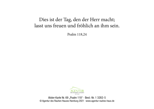 Preview: Alster-Karte Nr. 69: Psalm 118
