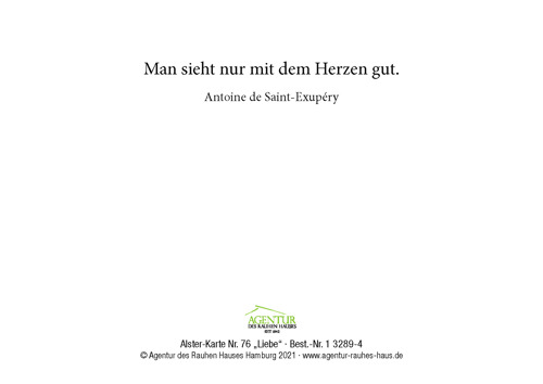 Preview: Alster-Karte Nr. 76: Liebe