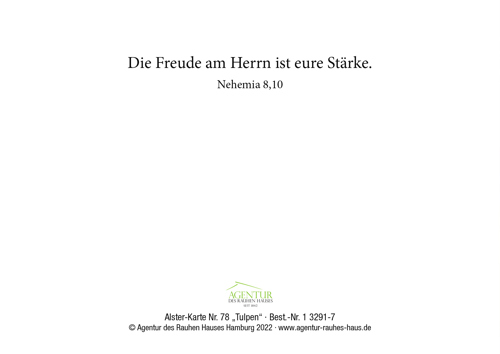 Preview: Alster-Karte Nr. 78: Tulpen mit Texteindruck