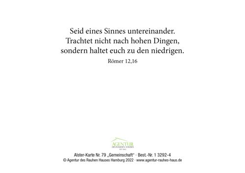 Preview: Alster-Karte Nr. 79: Gemeinschaft