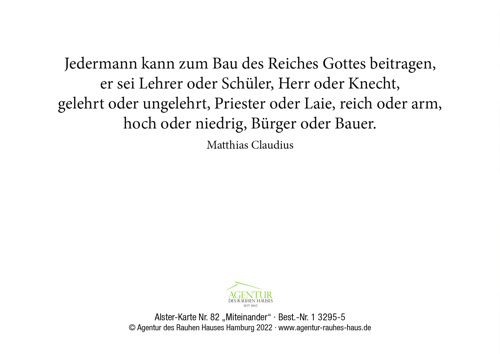 Preview: Alster-Karte Nr. 82: Miteinander