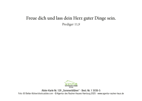 Preview: Alster-Karte Nr.126: Sommerblühen