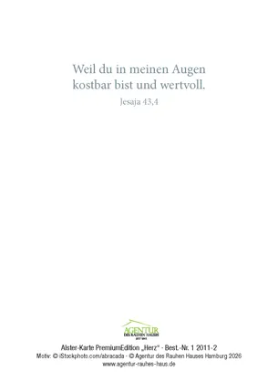 Alster-Karte PremiumEdition Herz (Pop-up)