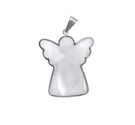 Preview: Anhänger Engel "Perlmutt" in Geschenkverpackung