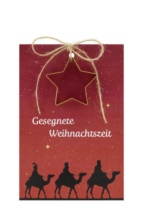 Preview: Ausstecher Stern mit Karte