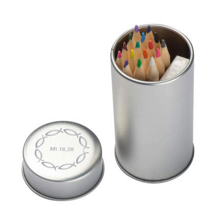 Preview: Buntstifte-Set in Metalldose