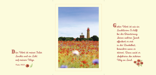 Preview: Faltkarte Glück und Segen zum Geburtstag (10 St.)