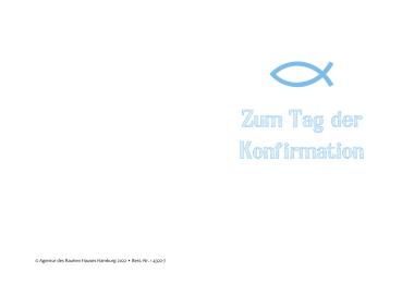 Preview: Faltschein "Konfirmation" (10 Stk)