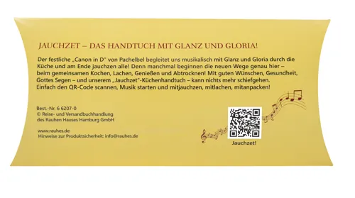 Geschirrhandtuch Jauchzet! mit Geschenkverpackung