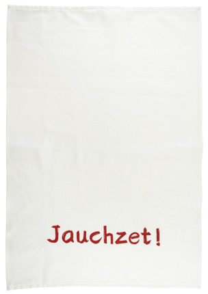 Preview: Geschirrhandtuch Jauchzet! mit Geschenkverpackung
