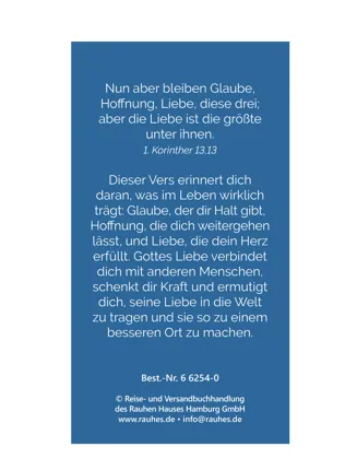 Holz-Lesezeichen Glaube-Liebe-Hoffnung