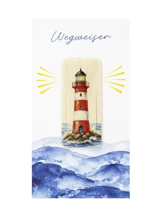Holz-Lesezeichen Leuchtturm