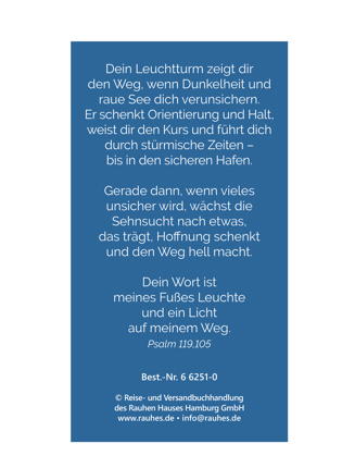 Preview: Holz-Lesezeichen Leuchtturm