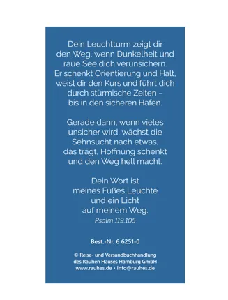 Holz-Lesezeichen Leuchtturm