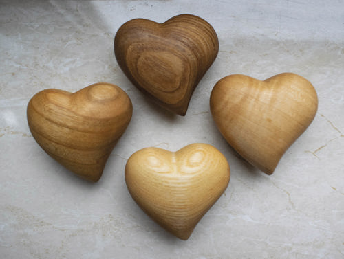 Preview: Holzherz, asymmetrisch