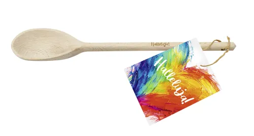 Kochlöffel Halleluja mit Rezeptkarte