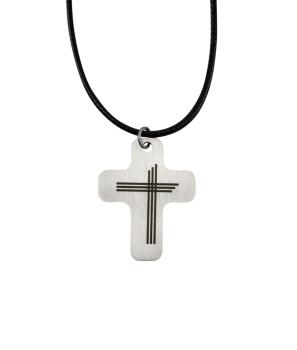 Preview: Kreuz in Kreuz aus Edelstahl