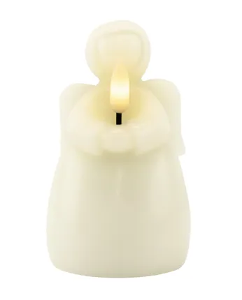 LED Engel Echtwachskerze