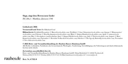 Preview: Liedkalender 2026