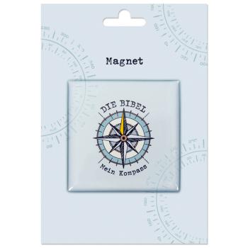 Preview: Magnet auf Karte Kompass