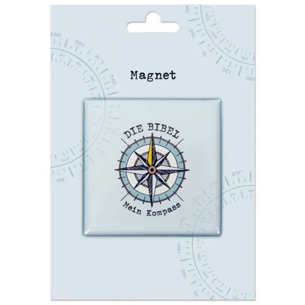 Magnet auf Karte Kompass