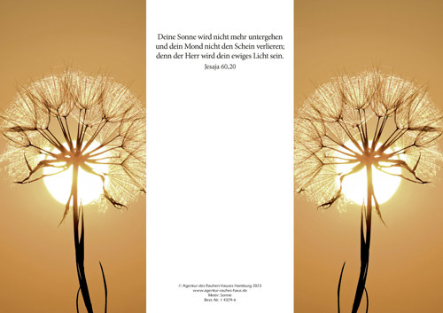 Preview: PC-Ewigkeitskarte (10 St.), Motiv: Sonne