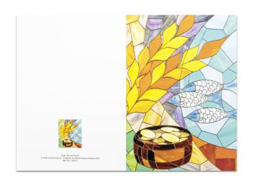 Preview: PC-Faltschein "Brot und Fische" (10 St.)