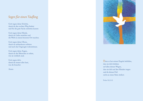 Preview: PC-Karte Taufzeugen Motiv Taube (10 St.)