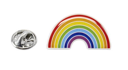 Preview: Pin Regenbogen r + v exklusiv