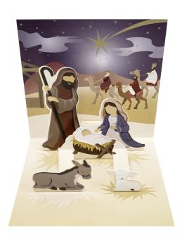 Preview: Pop-Up-Karte - Heilige Familie