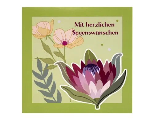 Pop-Up-Karte - Mit herzlichen Segenswünschen