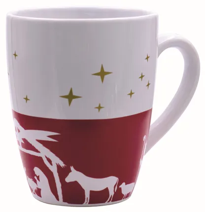 Porzellanbecher Krippe in Geschenkbox