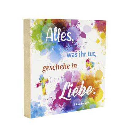 Preview: rauhe edition: Holzmotiv Liebe