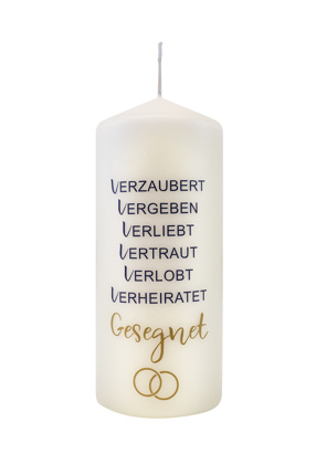 Preview: Segenskerze - Motiv: Gesegnet