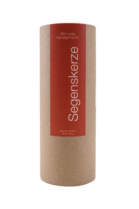 Preview: Segenskerze - Motiv: Kreuz