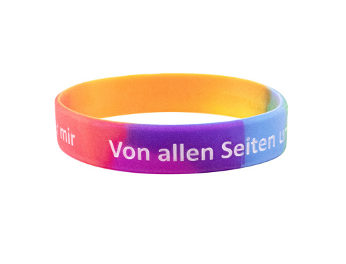 Preview: Silikonarmband Regenbogen Größe: M